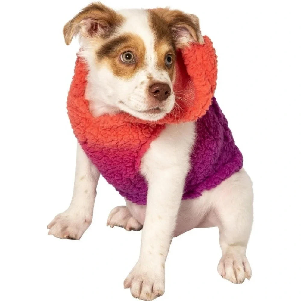 Justice Hoodie for Pets Ombre Sherpa Pullover‎ Dog Puppy Extra Large XL NWT